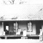 Robert Wilson's house in Jellico, pictured here in a circa 1900 photo, began as a log house and over the years was altered. The house stood on the east side of Davis Blvd., south of FM1709. Courtesy of E. I. Wiesman