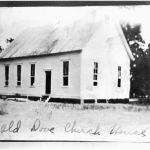 "Old Dove Church House," one of several early Lonesome Dove Baptist Church buildings, circa 1880s. Courtesy Tarrant County College District Archives, Fort Worth, Texas