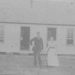 Spencer Graham married Martha Ann Reynolds in 1862 according to family records. Their house pictured in this undated photograph was located on N. Peytonville Avenue between Hood cemetery and W. Dove Road. Courtesy of Shivers family