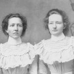 Spencer Graham's daughters, Bertha (born 1873) and Ora (born 1875), grew up in the Dove community. Courtesy of Shivers family