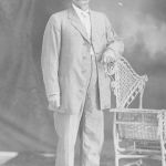 James J. Joyce, the youngest child of James J. and Miranda Joyce, attended Sams School then college before holding various positions with the Tarrant County Court House where he was respected for his expert handwriting. Courtesy of Joyce family