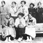 Carroll School was also called Carroll Hill School. Here's the 1922 girls basketball team. Courtesy of Shivers family