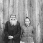 William "Buck" Sowell and sister Pinana Amanda "Granny" Hemphill beside their house in the Dove, circa 1920s. SHS ArchivesWilliam "Buck" Sowell and sister Pinana Amanda "Granny" Hemphill beside their house in the Dove, circa 1920s. SHS Archives
