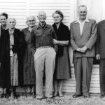 Leazer Jones and his wife, Mary, (center) had 8 children, some of whom are seen here, 1940s. Courtesy of Jones family