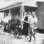 Alno and Eunice Bailey in front of the "old house," Alno wrote. Courtesy of Shivers family