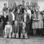 Alno Bailey Shivers (center, first row standing) wrote "last year at Carroll school" on the back of this 1927 photo. Courtesy of Shivers family