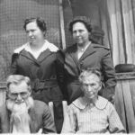Maria and Eveline Hemphill with their uncle Buck Sowell and mother Granny Hemphill. SHS Archives