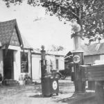 Felix Torian's service station was located on Main Street in Grapevine. He moved it to the corner of Carroll Avenue and Hwy. 114 and continued there until his death in 1945. SHS Archives