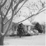 The Tate family home was moved to Grapevine from the Denton Creek bottomlands to make way for Lake Grapevine in the 1940s. Courtesy of Stacy family