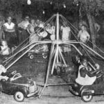 Bob Jones' famly and friends enjoy a childrens' ride. Courtesy of Jones family