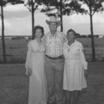 Jinks Jones poses with his wife, Lula (right) and their daughter, Betty in the 1970s. The picture was taken on the property of Jinks's sister, Eugie, now part of the Bob Jones Nature Center. Courtesy of Betty Jones Foreman