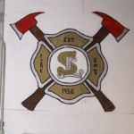 The first Southlake fire department logo. Courtesy of the Steele family