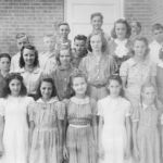 Carroll school students, circa 1940. Courtesy of Stacy family