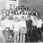 Carroll School 9th and 10th grades, 1945-46. Courtesy of Stacy family