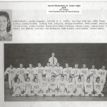 Dragon football began in 1959 but the team didn't have uniforms until the next year when this picture was taken. Courtesy of CISD
