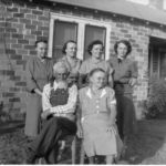 Bill and Eula Kelley McPherson retired from farming in Roanoke to "his small sandy-land farm," in Southlake wrote his daughter, Kathryn McPherson Tate, seen here at far right in back row. Courtesy John R. Tate