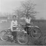 Seen here with their bikes are the sons of John and Kathryn McPherson Tate, Robert and John Michael Tate outside the family home on White Chapel Blvd., circa 1950. Courtesy of John R. Tate