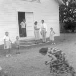 Pleasant Hill Advent Christian Church stood across FM1709 from the White's Chapel cemetery for more than 60 years. The church was built by its members in 1937. Courtesy of Shivers family