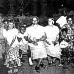 Jones family members at the picnic include, l-r, J.A. Helm, Mary Ann Helm, Cheryle Ann Fretwell, N.G. Fretwell, Almeada Jones, Elbert Washington and Alice Fretwell. Courtesy of Jones family