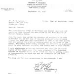1940-1970img00054 George Gleeson acted on behalf of area petitioners seeking to incorporate the area. His letter dated Sept. 25, 1956 confirms that the town has indeed been incorporated. Courtesy of Gordon family