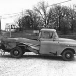 Southlake police accident photo taken at Hwy. 114 and Short Street in the 1970s. Oldtimers remember Short Street as a "short" street that joined Hwy. 114 and FM1709 and, more importantly, where the Dairy Queen was located. Courtesy Bob Steele