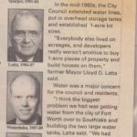 Southlake mayors 1977-1999. SHS archives