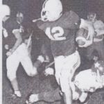 Carroll Dragon football tradition began in 1959 with a team fielded by ninth-graders. Pictured here is a player from the 1972 Carroll Dragons. Courtesy CISD