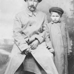 Old Union community landowner Ben Blevins and son, Otis, circa early 1900s