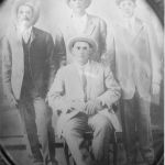 Bob Jones' four sons, back, l-r, Jim, Jinks, Emory. Seated is June. Courtesy of Jones family